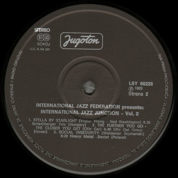 Various - International Jazz Federation Presents: International Jazz Junction, Volume 2 (LP, Comp)