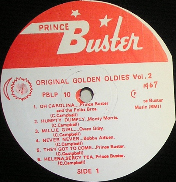 Prince Buster - Prince Buster Record Shack Presents The Original Golden Oldies Vol. 2 (LP, Comp, RE)