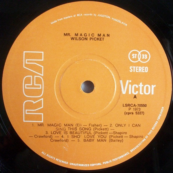 Wilson Pickett - Mr. Magic Man (LP, Album)