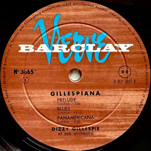 Dizzy Gillespie Et Son Orchestre* - Gillespiana (LP, Album, Mono)