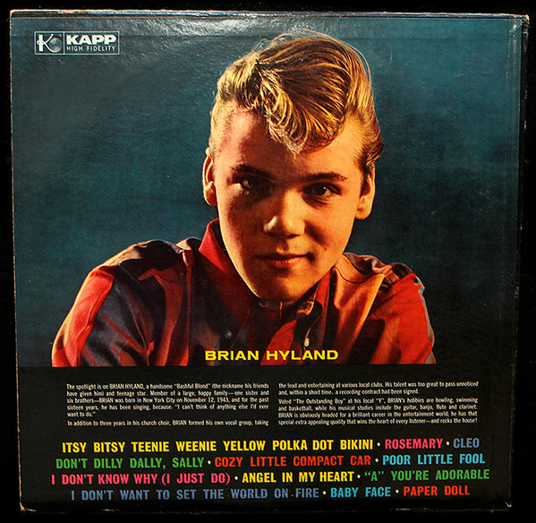 Brian Hyland - The Bashful Blond (LP, Mono)