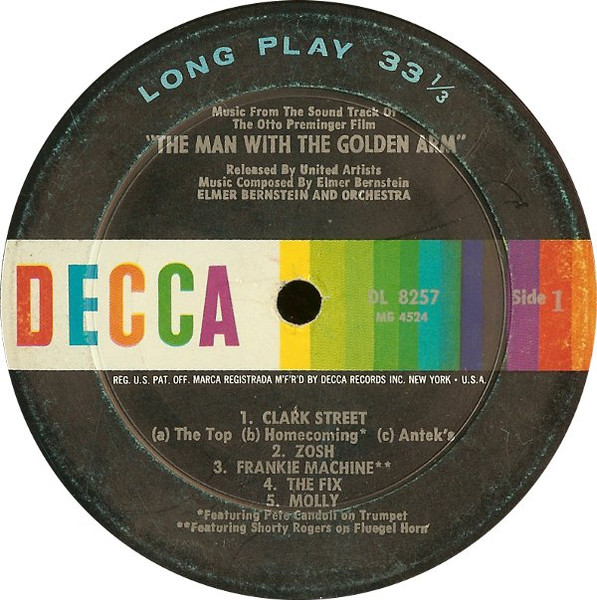 Elmer Bernstein - The Man With The Golden Arm (Soundtrack) (LP, Album, Mono, RP)