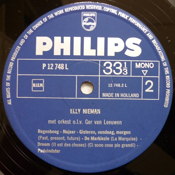 Elly Nieman - Elly Nieman (LP, Album, Mono)