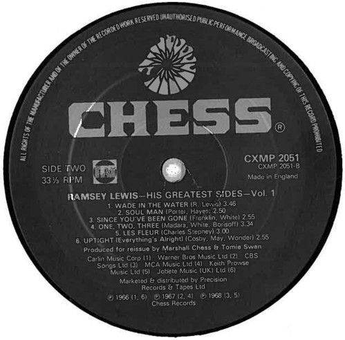 Ramsey Lewis - His Greatest Sides: Volume One (LP, Comp)