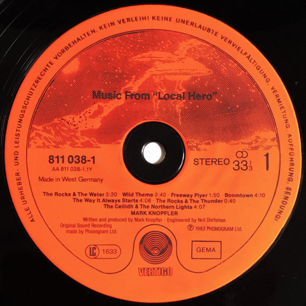 Mark Knopfler - Local Hero (LP, Album)