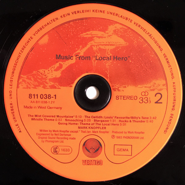 Mark Knopfler - Local Hero (LP, Album)