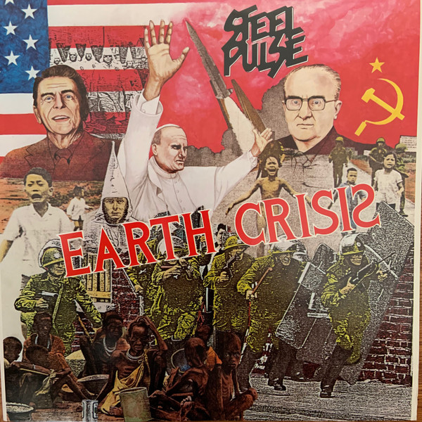 Steel Pulse - Earth Crisis (LP, Album, Spe)