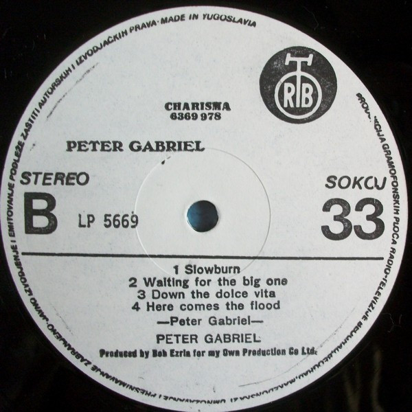 Peter Gabriel - Peter Gabriel (LP, Album, RE)