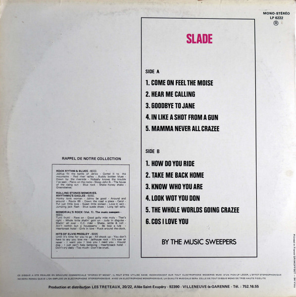 The Music Sweepers - Slade (LP, Album)