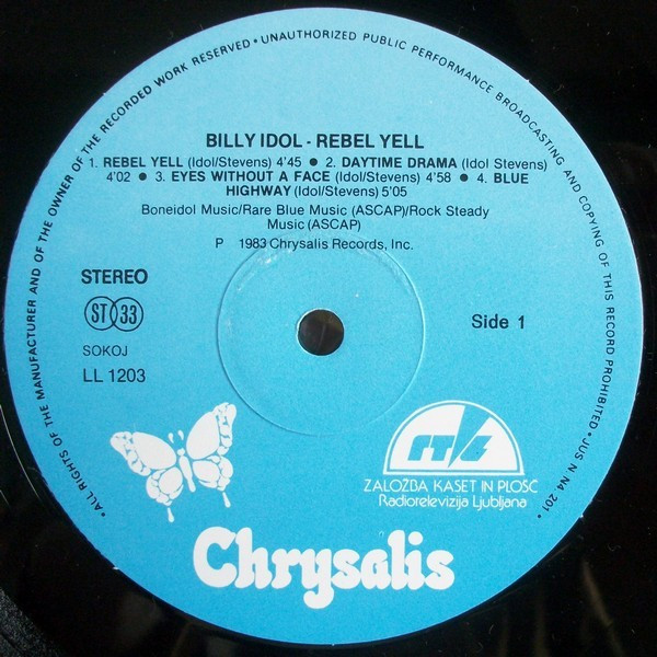 Billy Idol - Rebel Yell (LP, Album)