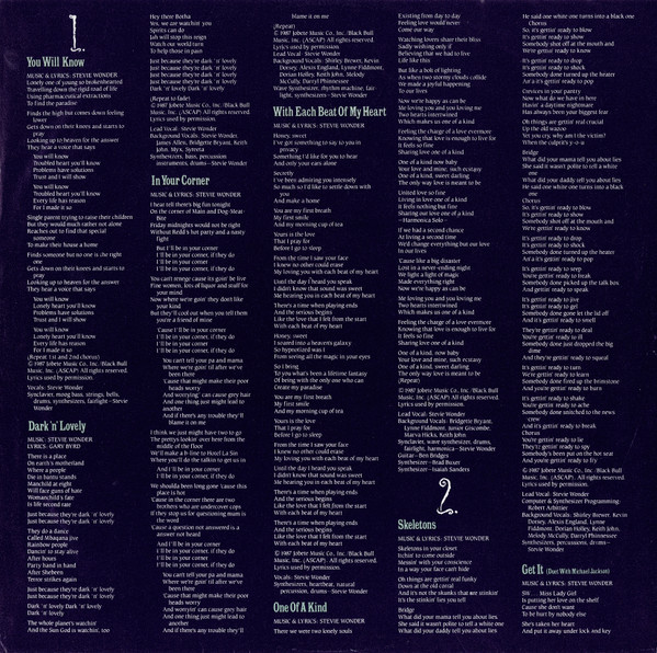 Stevie Wonder - Characters (LP, Album)