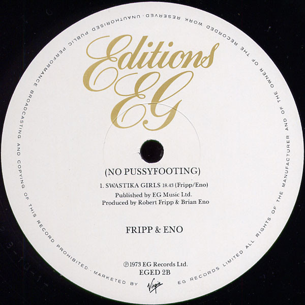 Fripp & Eno - (No Pussyfooting) (LP, Album, RE)