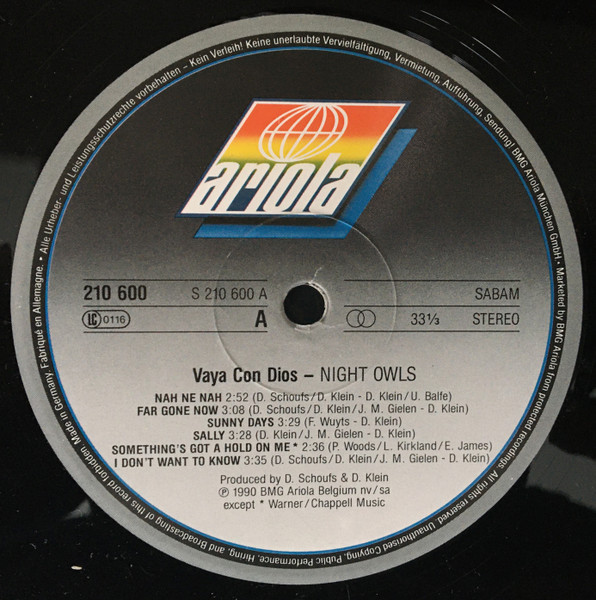 Vaya Con Dios - Night Owls (LP, Album)