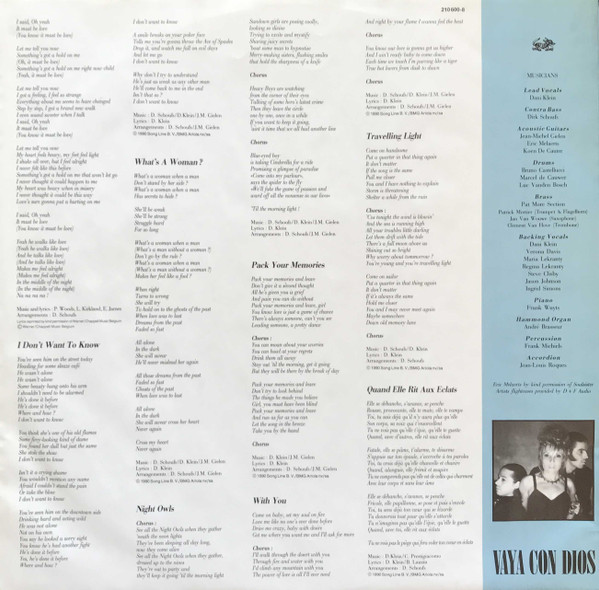 Vaya Con Dios - Night Owls (LP, Album)