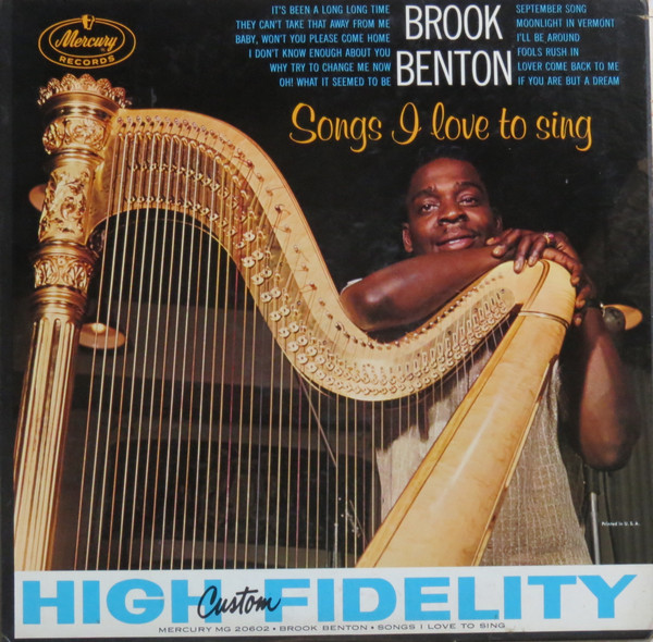 Brook Benton - Songs I Love To Sing (LP, Album, Mono, 1st)