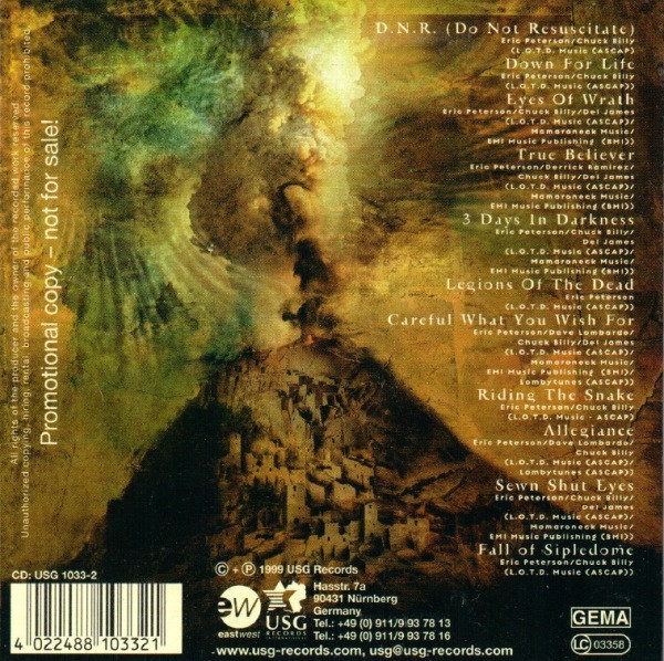 Testament (2) - The Gathering (CD, Album, Promo)
