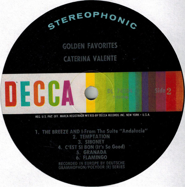 Caterina Valente - Golden Favorites (LP, Comp)