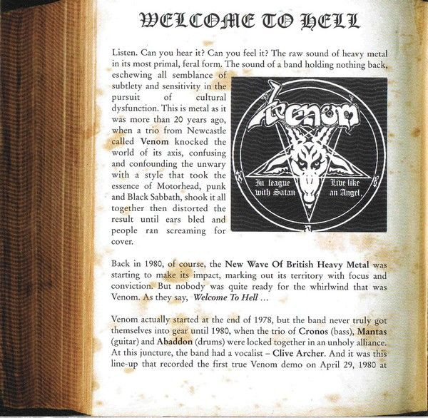 Venom (8) - Welcome To Hell (CD, Album, RE, RM)
