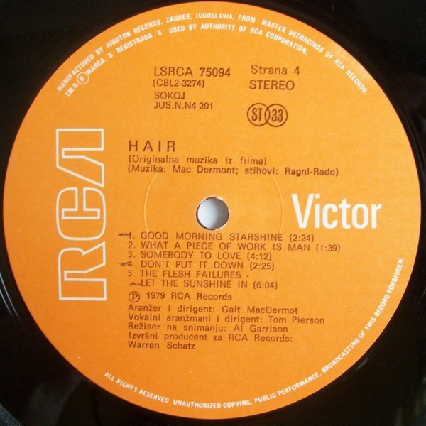 Galt MacDermot - Hair (Original Soundtrack Recording) (2xLP, Album)