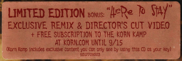 Korn - Untouchables (CD, Album, Enh, Ltd)