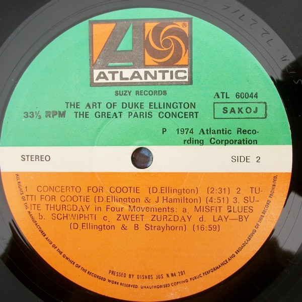 Duke Ellington - The Art Of Duke Ellington / The Great Paris Concert (2xLP, Album)