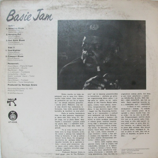 Count Basie - Basie Jam (LP, Album)