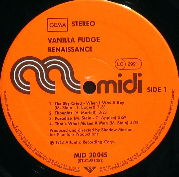 Vanilla Fudge - Renaissance (LP, Album, RE)
