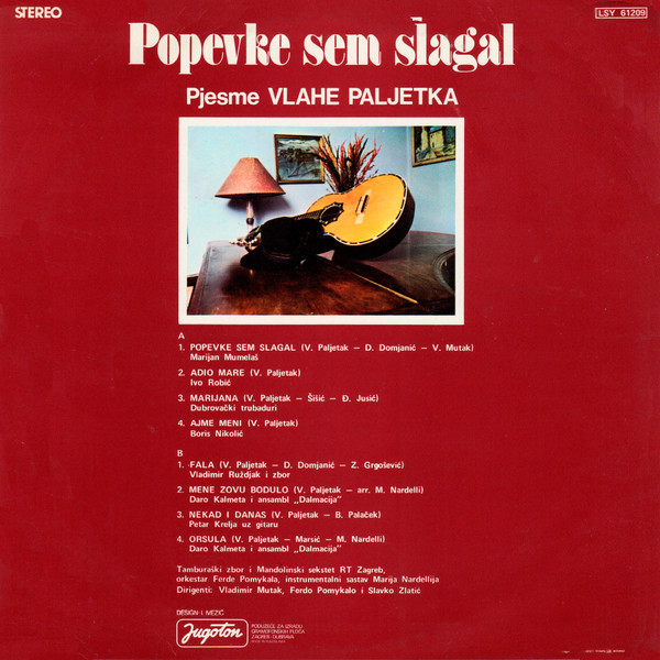 Various - Popevke Sem Slagal - Pjesme Vlahe Paljetka (LP, Comp)