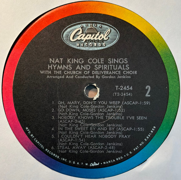Nat King Cole - Sings Hymns And Spirituals (LP, Album, Mono, RE)