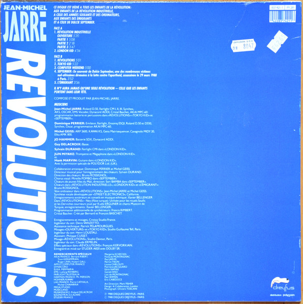 Jean-Michel Jarre - Revolutions (LP, Album)