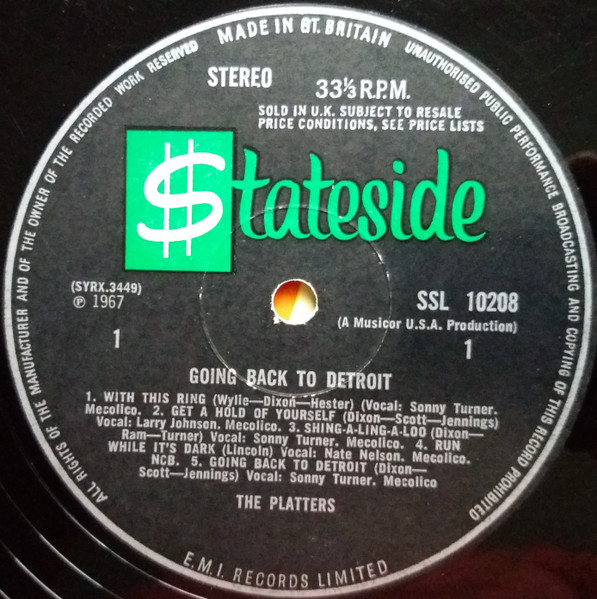 The Platters - Going Back To Detroit (LP, Album)
