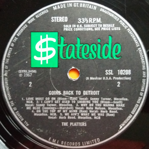 The Platters - Going Back To Detroit (LP, Album)