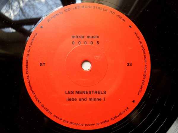 Les Menestrels - Liebe Und Minne (LP, Album)