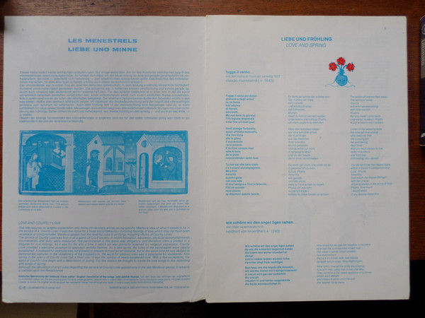 Les Menestrels - Liebe Und Minne (LP, Album)