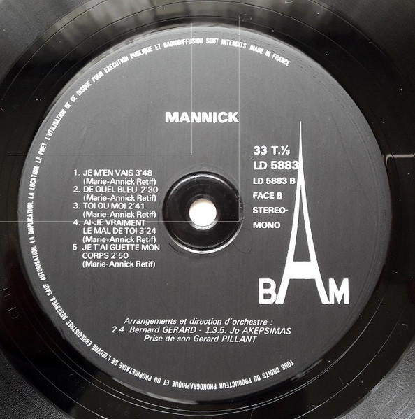 Mannick - Paroles De Femme (LP, Album)