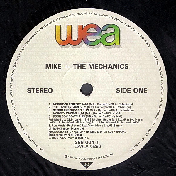Mike & The Mechanics - Living Years (LP, Album)