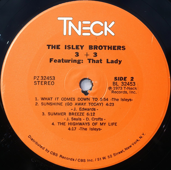 The Isley Brothers - 3 + 3 (LP, Album, RE, RP, Gat)