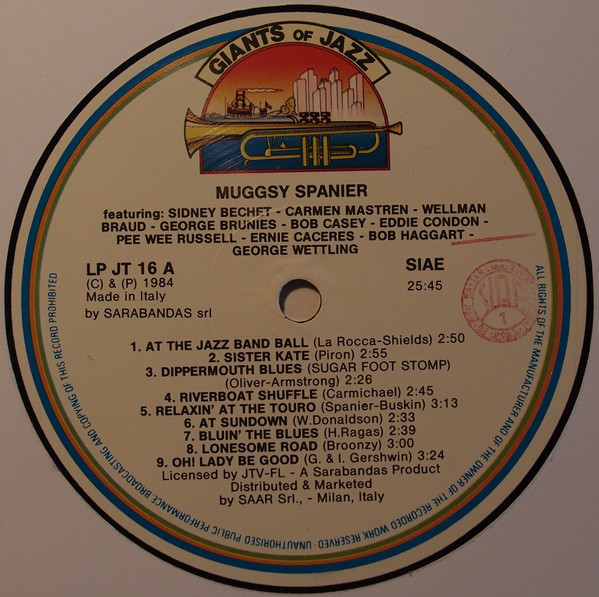 Muggsy Spanier - Muggsy Spanier (LP, Comp)