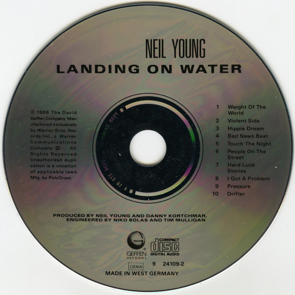 Neil Young - Landing On Water (CD, Album)