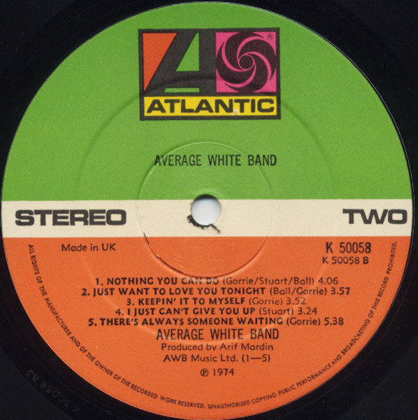 Average White Band - AWB (LP, Album)