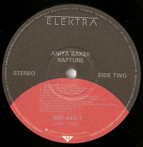 Anita Baker - Rapture (LP, Album)