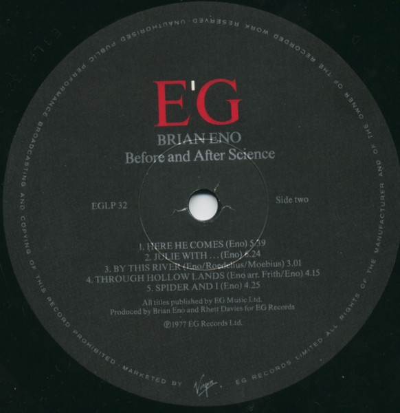 Brian Eno - Before And After Science (LP, Album, RE)