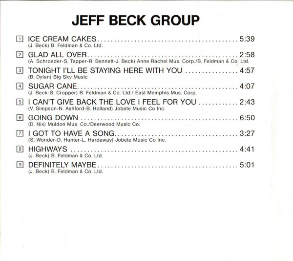 Jeff Beck Group - Jeff Beck Group (CD, Album, RE)