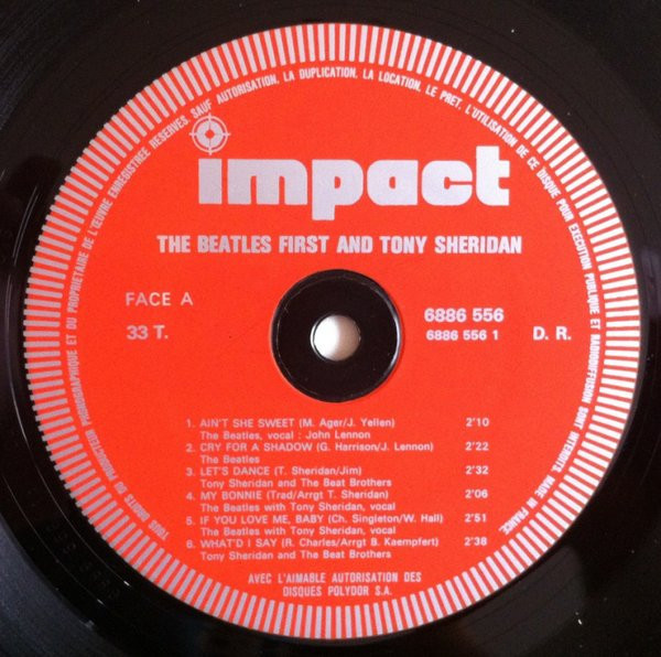 The Beatles And Tony Sheridan - First (LP, Comp, RE)