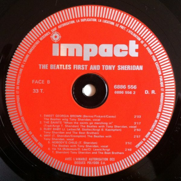 The Beatles And Tony Sheridan - First (LP, Comp, RE)