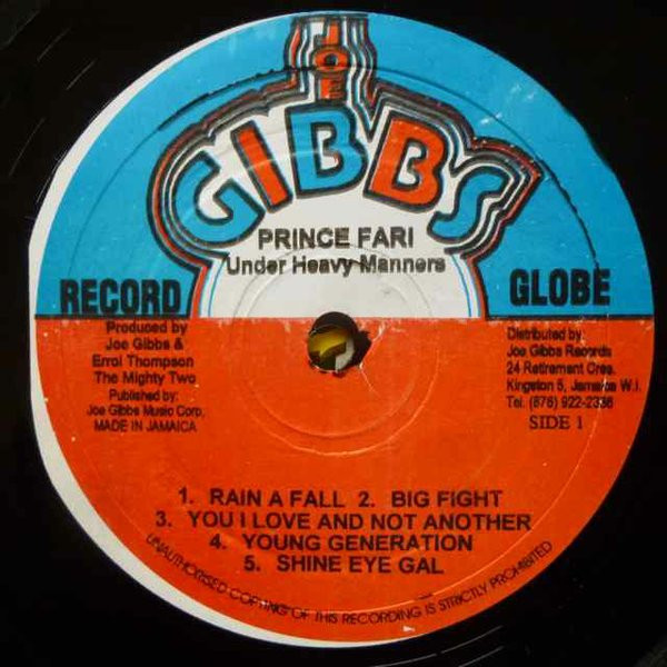 Prince Far I - Under Heavy Manners (LP, Album, RE)