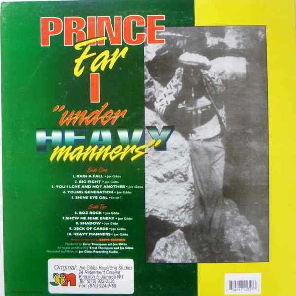 Prince Far I - Under Heavy Manners (LP, Album, RE)