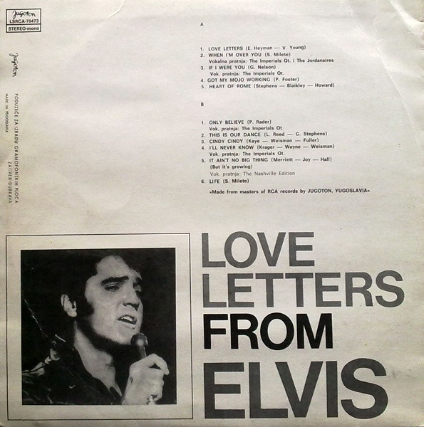 Elvis* - Love Letters From Elvis (LP, Album)