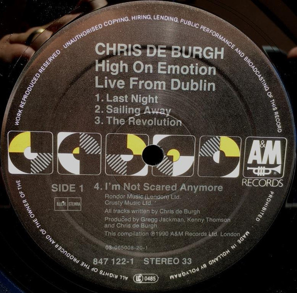 Chris de Burgh - High On Emotion: Live From Dublin! (2xLP, Album, Comp, Gat)