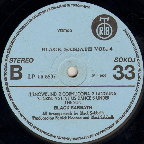 Black Sabbath - Black Sabbath Vol 4 (LP, Album, RP)